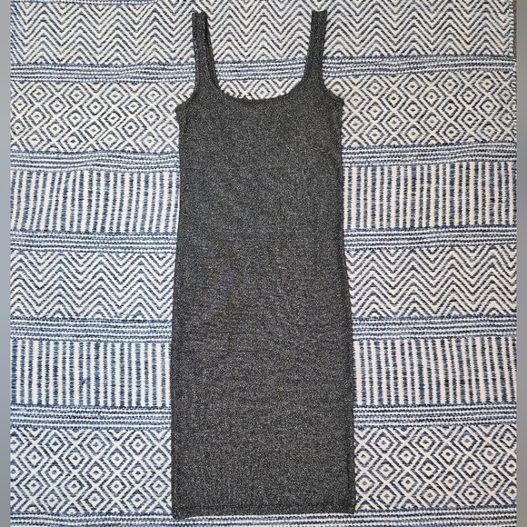 Zara Trafaluc 2017 Metallic Black Sheer Mini Slim Fit Dress Size Small - Picture 10 of 12